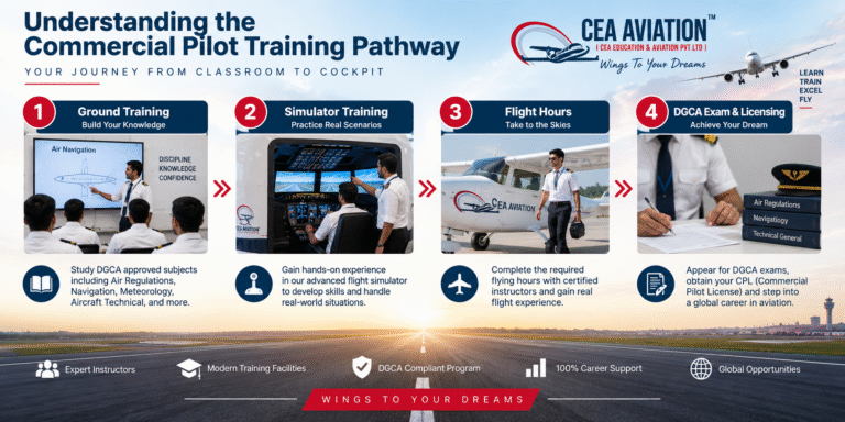 Commercial pilot training pathway in Delhi | CEA Aviation