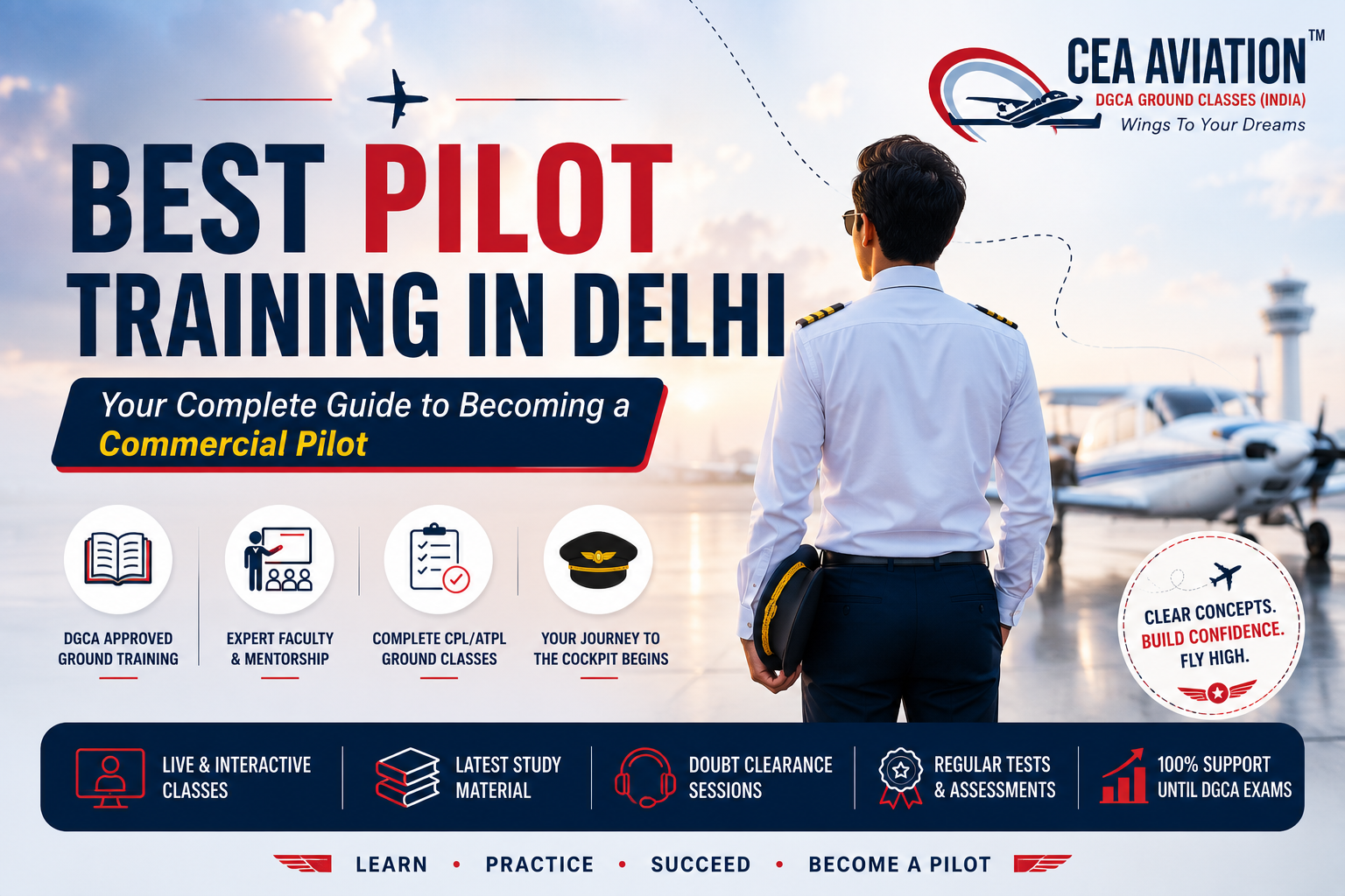 Best Pilot Training in Delhi – Your Complete Guide to Becoming a Commercial Pilot - CEA Aviation