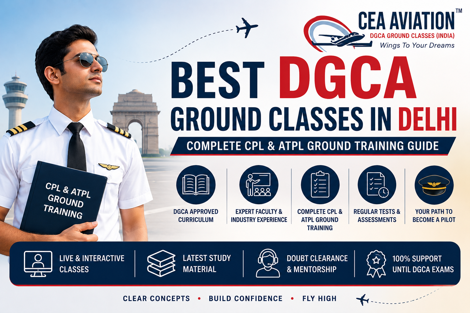 Best DGCA Ground Classes in Delhi – Complete CPL & ATPL Ground Training Guide - CEA Aviation