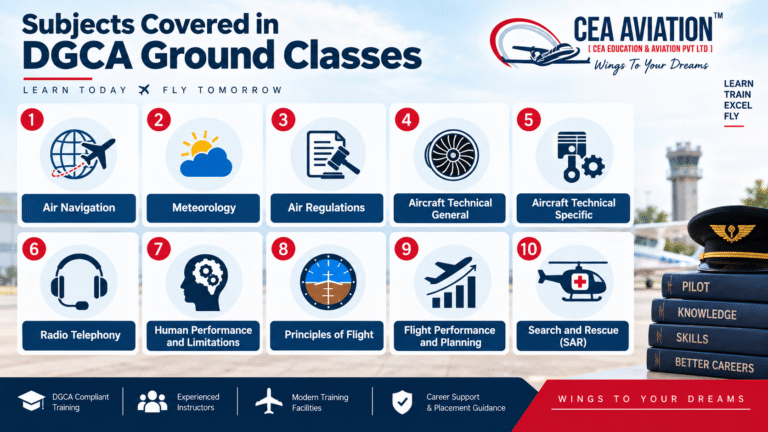 DGCA CPL ground training subjects and syllabus in India | CEA Aviation