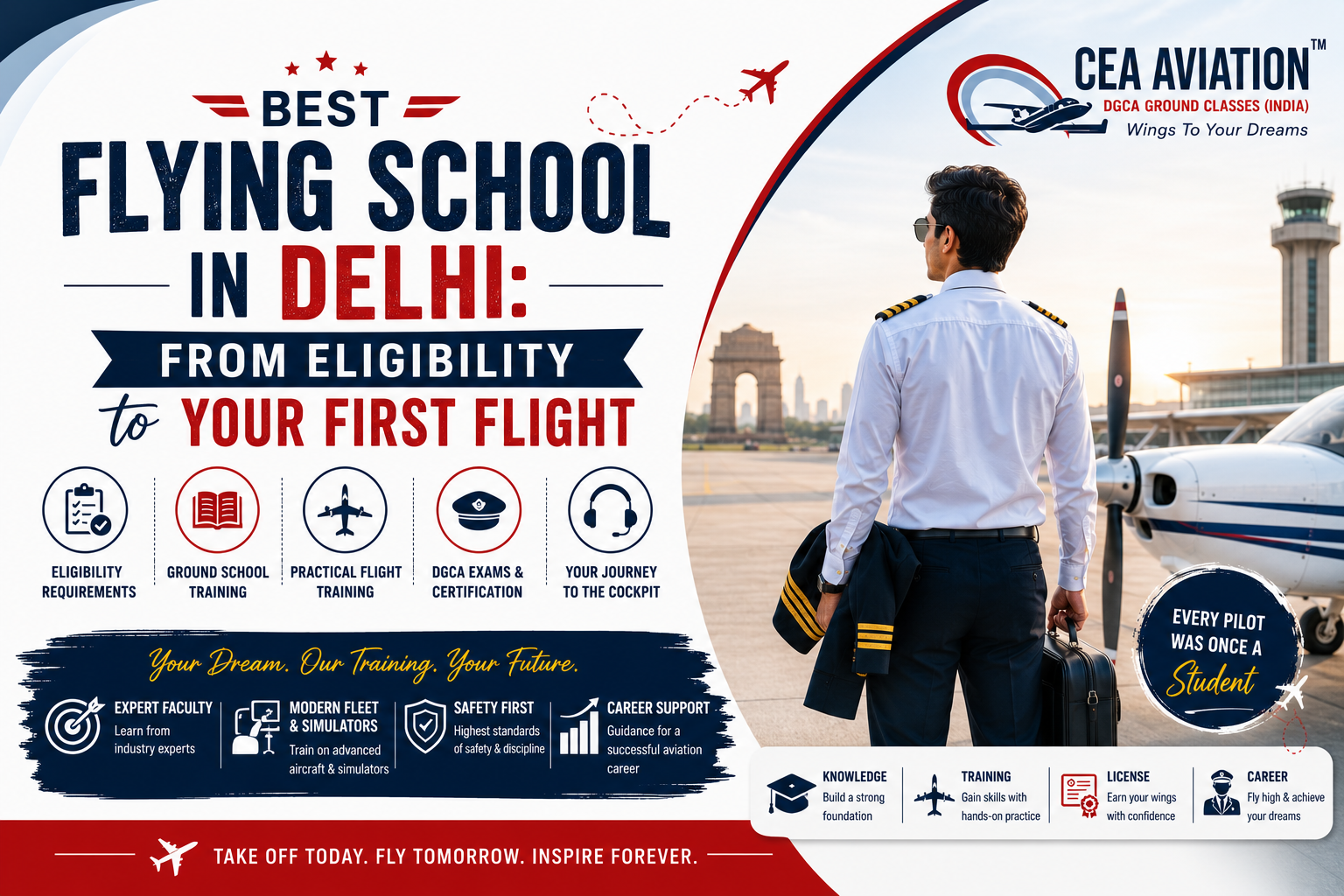 Best Flying School in Delhi: From Eligibility to Your First Flight - CEA Aviation