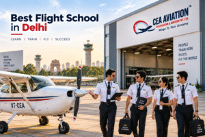 Training aircraft used by CEA Aviation, best flight school in Delhi