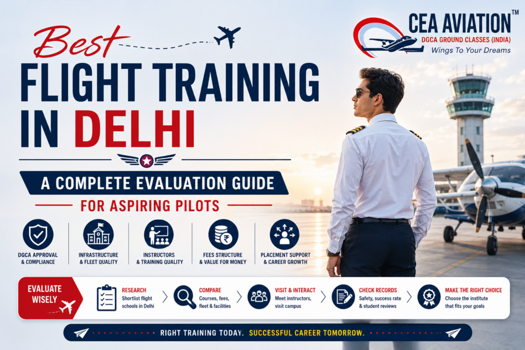 Best Flight Training in Delhi – A Complete Evaluation Guide for Aspiring Pilots