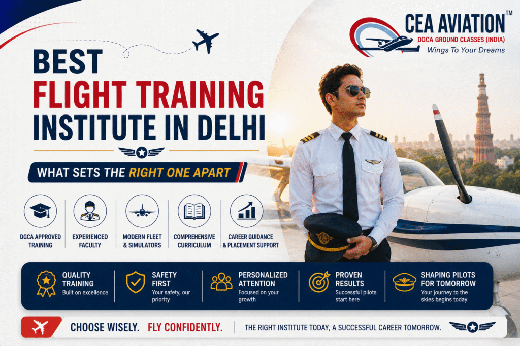 Best Flight Training Institute in Delhi – What Sets the Right One Apart