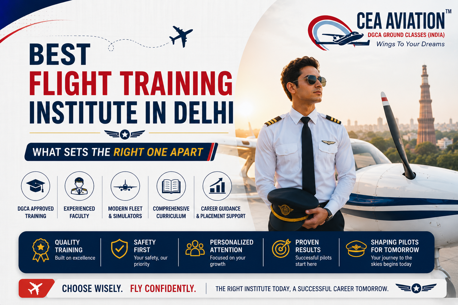 Best Flight Training Institute in Delhi – What Sets the Right One Apart