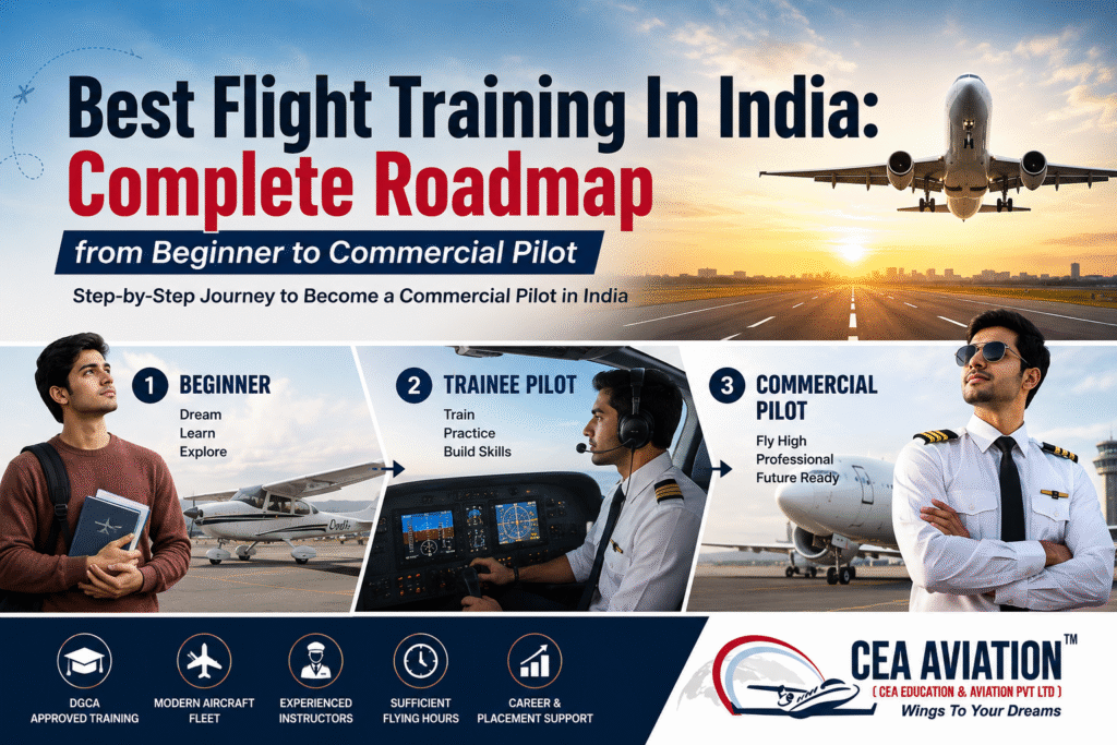 Best Flight Training In India: Complete Roadmap from Beginner to Commercial Pilot - CEA Aviation